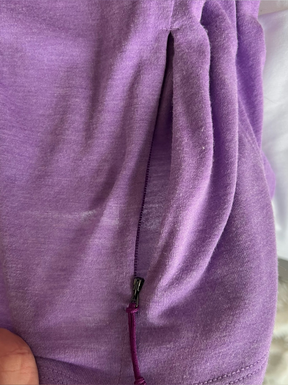 Patagonia Women’s lilac Purple Relaxed V-Neck 3/4 length Sleeves Women's Top - Picture 3 of 8